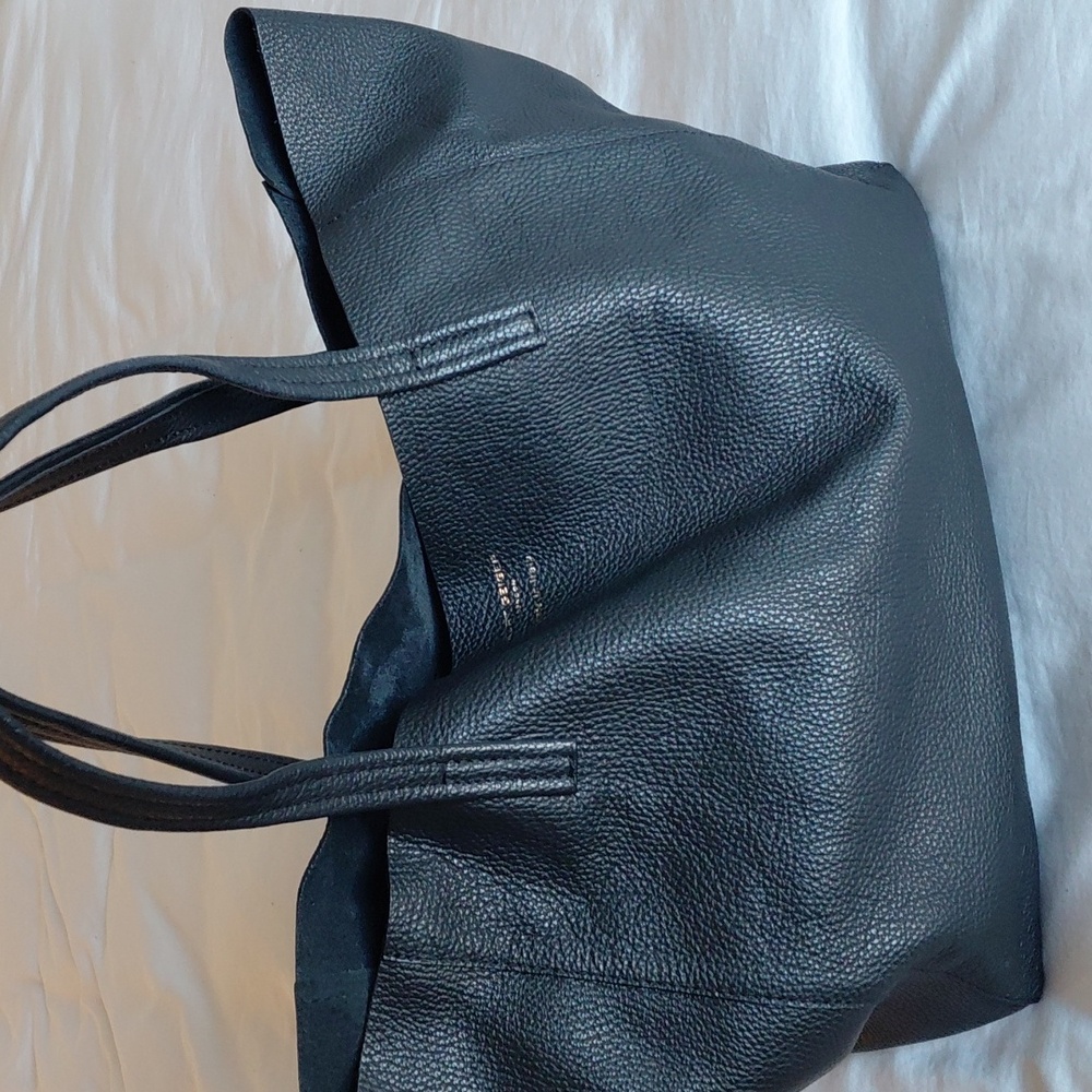 Kurt Geiger Large Black Leather Tote Bag